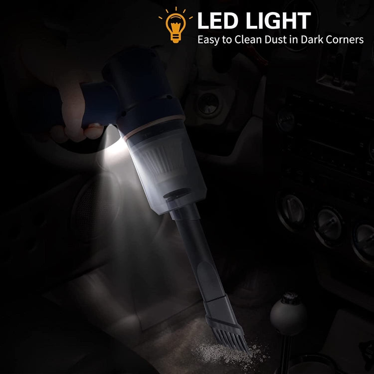 SUITU  ST-6638 Car Wireless Vacuum Cleaner Suction and Blower Integrated With Light ,Spec:, Basic Type-A Charge, Luxury  Type-A Charge, Top Version Type-C