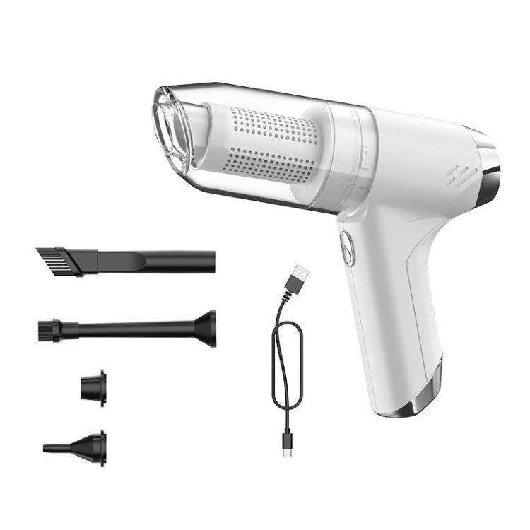 SUITU ST-6671 Wireless Car Vacuum Cleaner Small Handheld Blowing and Suction Dual Use, Style:, Basic Model Black, Basic Model White, Basic Model Black+Floor Brush, Basic Model White+Floor Brush, Brushless Silver Gray, Brushless Dark Green              ...