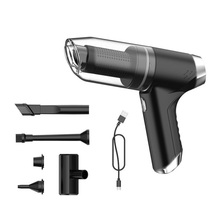 SUITU ST-6671 Wireless Car Vacuum Cleaner Small Handheld Blowing and Suction Dual Use, Style:, Basic Model Black, Basic Model White, Basic Model Black+Floor Brush, Basic Model White+Floor Brush, Brushless Silver Gray, Brushless Dark Green              ...