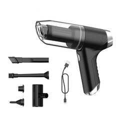 SUITU ST-6671 Wireless Car Vacuum Cleaner Small Handheld Blowing and Suction Dual Use, Style:, Basic Model Black, Basic Model White, Basic Model Black+Floor Brush, Basic Model White+Floor Brush, Brushless Silver Gray, Brushless Dark Green              ...