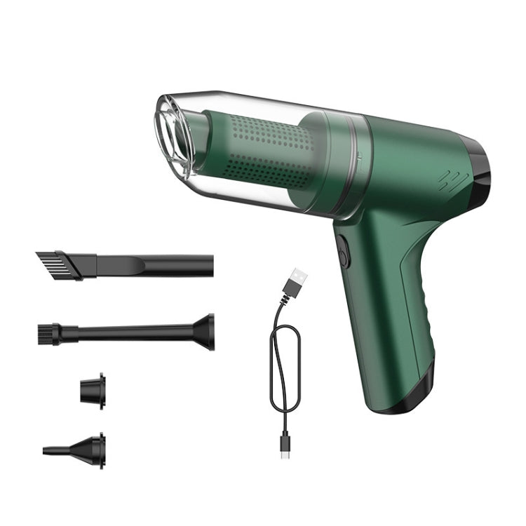 SUITU ST-6671 Wireless Car Vacuum Cleaner Small Handheld Blowing and Suction Dual Use, Style:, Basic Model Black, Basic Model White, Basic Model Black+Floor Brush, Basic Model White+Floor Brush, Brushless Silver Gray, Brushless Dark Green              ...