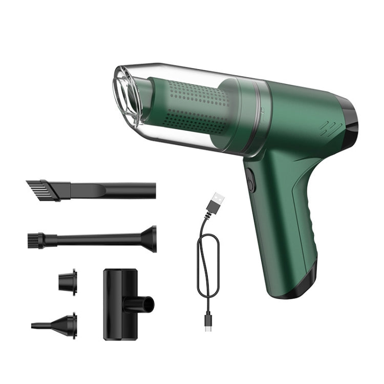 SUITU ST-6671 Wireless Car Vacuum Cleaner Small Handheld Blowing and Suction Dual Use, Style:, Basic Model Black, Basic Model White, Basic Model Black+Floor Brush, Basic Model White+Floor Brush, Brushless Silver Gray, Brushless Dark Green              ...