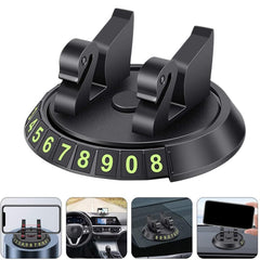 R-2017 Car Mobile Phone Holder 360 Degree Rotatable Swan Stand, With Number Plate