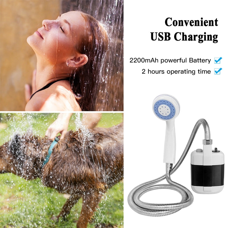 KE-801 Outdoor Electric Shower Camping Rechargeable Portable Shower Head, KE-801  2200mAh