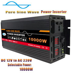 High Power Car Sine Wave Inverter Power Converter, 10000W (Actual 1500W) 12V to 220V, 10000W (Actual 1500W) 24V to 220V, 10000W (Actual 1500W) 48V to 220V, 10000W (Actual 1500W) 60V to 220V, 12000W (Actual 2000W) 12V to 220V                            ...