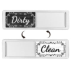 Dishwasher Magnet Clean Dirty Sign Double-Sided Refrigerator Magnet, Silver Wood Grain, Black Wood Grain, Silver Wood Grain Lace, Silver Lace White Gray, Silver White Coffee Horizontal Wood Grain, Silver White Black Marble