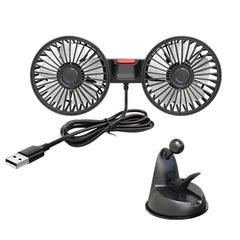 F4206 Suction Cup Double Head Car USB Fan, F4206