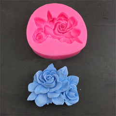 Silicone Handmade Mold Chocolate Epoxy Gypsum Fondant Mold, Gardenia, 3 Petals Frangipani
