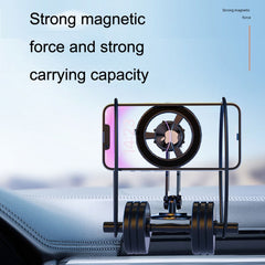 Magsafe Magnetic Mobile Phone Bracket Metal Car Navigation Folding Bracket, CZY-F82Y(Black)