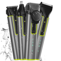 IPX5 Waterproof Men Multi-Functional Barber 4 In 1 Shaver Nose Hair Set USB Charging Push, 677 4 In 1
