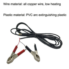 3m DC Battery Clip Line Male Head Rotary Crocodile Cable DC 12V/24V Universal Audio Connection Line, 3m