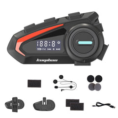 KUQIBAO Motorcycle Helmet Waterproof Bluetooth-compatible Headset With Screen