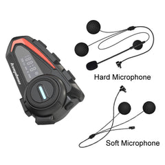 KUQIBAO Motorcycle Helmet Waterproof Bluetooth-compatible Headset With Screen