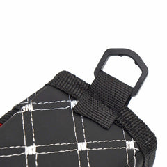 2pcs Car Air Outlet Sundries Storage Bag With Net Pocket