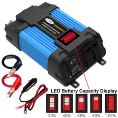 SOLIKE TECH Vehicle Inverter Sine Wave Convertor Auto Inverter, 12V-220V 300W, 12V-110V 300W, 12V-220V 500W, 12V-110V 500W