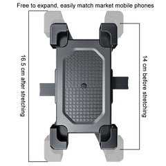 Shockproof Motorcycle Mobile Phone Holder Outdoor Bike Navigation Holder, Rearview Mirror, Handlebars