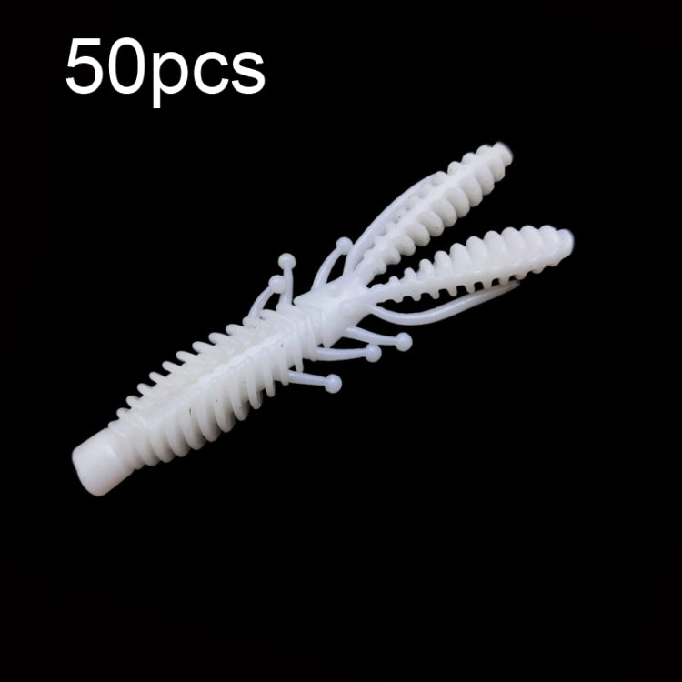 Reverse Threaded Floating Inverted Shrimp Bait, 50pcs Small, 50pcs Large