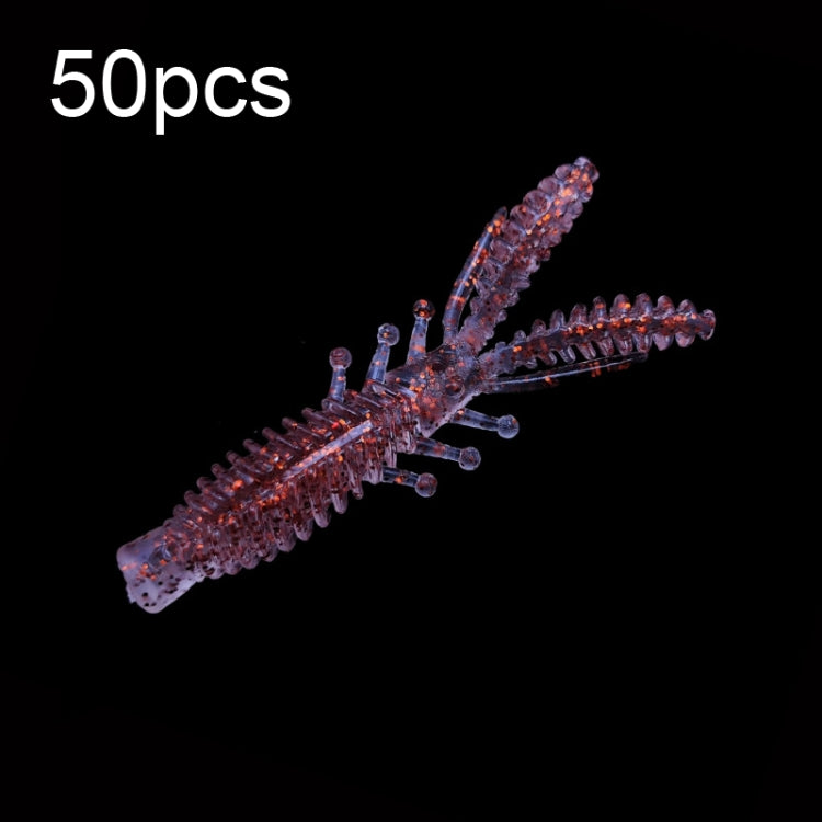 Reverse Threaded Floating Inverted Shrimp Bait, 50pcs Small, 50pcs Large