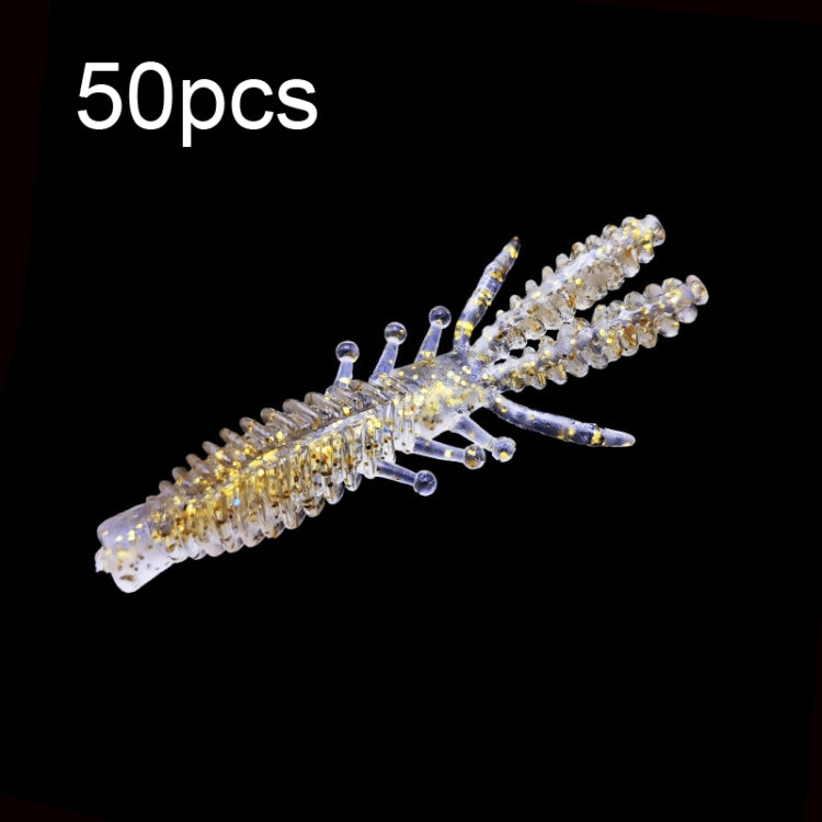 Reverse Threaded Floating Inverted Shrimp Bait, 50pcs Small, 50pcs Large