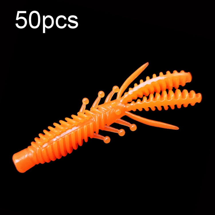Reverse Threaded Floating Inverted Shrimp Bait, 50pcs Small, 50pcs Large