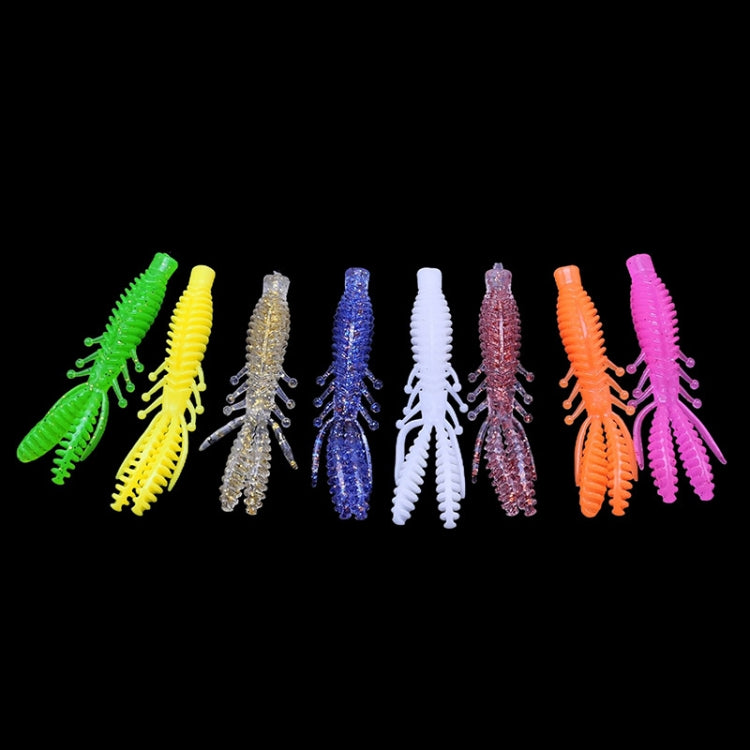 Reverse Threaded Floating Inverted Shrimp Bait, 50pcs Small, 50pcs Large