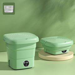 Mini Portable Folding Household Washing Machine Underwear Washer, Fruit Green, Lake Blue, Warm Yellow, Fruit Pink, Fruit Green + Blue Light Antibacterial, Lake Blue + Blue light antibacterial, Warm Yellow + Blue light antibacterial                     ...