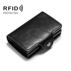 Automatic Pop-up Card Holder Metal Card Box RFID Credit Card Bank Card Box Wallet, GS-AL003 Red, GS-AL003 Blue, GS-AL003  Black, GS-AL003 Coffee, GS-AL003 Brown