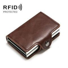 Automatic Pop-up Card Holder Metal Card Box RFID Credit Card Bank Card Box Wallet, GS-AL003 Red, GS-AL003 Blue, GS-AL003  Black, GS-AL003 Coffee, GS-AL003 Brown