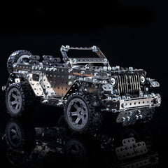 Assembly Off-Road Vehicle Intelligence Manual Assembly Toy Machinery Building Metal Model, Off-Road Vehicle