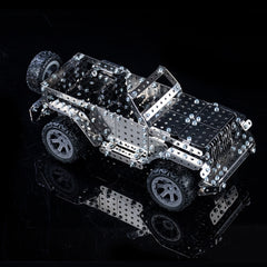 Assembly Off-Road Vehicle Intelligence Manual Assembly Toy Machinery Building Metal Model, Off-Road Vehicle