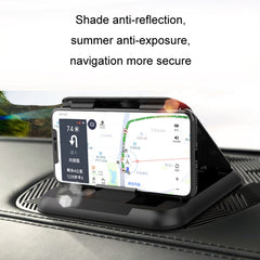 Car Mobile Phone Holder Carbon Fiber Pattern Silicone Dashboard Holder