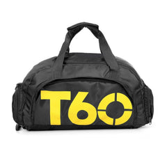 Wet and Dry Separation Fitness Backpack Swimming Taekwondo Waterproof Travel Bag, Red, Black Bottom White Word, Black Bottom Yellow Word, Simple Black Bottom Blue Word, Blue