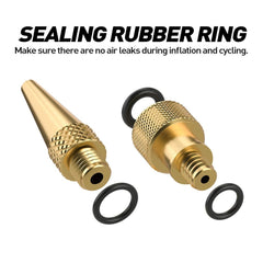 SV/AV/DV Bicycle Valve Adapter Set Bike Ball Pump Accessories, 9 in 1