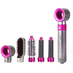 5 In 1 Hot Air Comb Automatic Curling Iron Curling & Straightening Hair Styling Comb Hair Dryer, EU Plug, UK Plug, US Plug