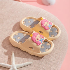 Children Slippers Cartoon Non-Slip Soft-Soled Sandals, 34-35 Inner Length 19.5cm