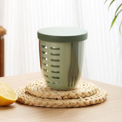 600ml Fruit and Veggie Snack Cup with Lid and Fork Airtight Leak-proof Salad Box
