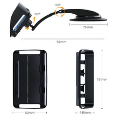 Car Suction Cup Dashboard Mobile Phone Holder with Sun Visor Folding Rotating Car Mount, Joint Model, Hose Model