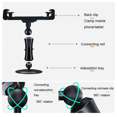 Widened Double-stretch Rotating Suction Cup General Car Bracket, Metal Clamp Arm
