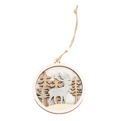 Christmas Party Decoration Wooden Pendants
