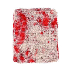 76 x 183cm Halloween Gauze Roving Polyester Cotton Haunted House DIY Decorative Gauze, Black Gauze, White Gauze, Beige Blood Stains Beige Blood Stains