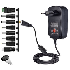 30W USB Interface Adjustable Power Adapter With Power Monitoring LED Light, US Plug, EU Plug, UK Plug, AU Plug