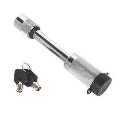 Car Latch Lock Trailer Tow Hook Anti-theft Padlock, Bending Silver, Direct Pipe Silver, Straight Pipe Black
