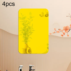Round Corner Models Rectangle Acrylic Mirror Stereo Wall Stickers Home Decoration Soft Mirror, 4pcs 15cm x 10cm, 4pcs 20cm x 13cm, 4pcs 30cm x 20cm, 4pcs 42cm x 27cm