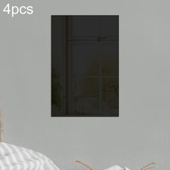 4pcs Right Angle Models Rectangle Acrylic Mirror Stereo Wall Stickers, 15cm x 10cm, 20cm x 13cm, 30cm x  20cm, 42cm x 27cm