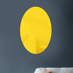 Oval Acrylic Mirror Stereo Wall Stickers Home Decoration Soft Mirror, 15cm x 10cm, 20cm x 13cm, 30cm x 20cm, 42cm x 27cm
