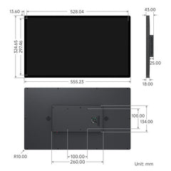 FHD Capacitive Touch Screen Monitor, 1920x1080 10-Point Touch With HDMI, Aluminum Shell, VESA Mount, Waveshare 23.8-inch, Waveshare 27-inch