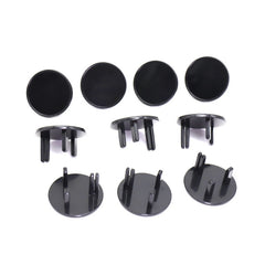 UK 3-Hole Baby Socket Protection Cover, Round Black, Round Transparent, Pear Shaped White, Round Thin White, Round Thin Black
