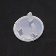 UK 3-Hole Baby Socket Protection Cover, Round Black, Round Transparent, Pear Shaped White, Round Thin White, Round Thin Black
