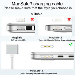 For Macbook Air/Pro Series Type-C To Magsafe 3 Braided Magnetic Cable, 2m