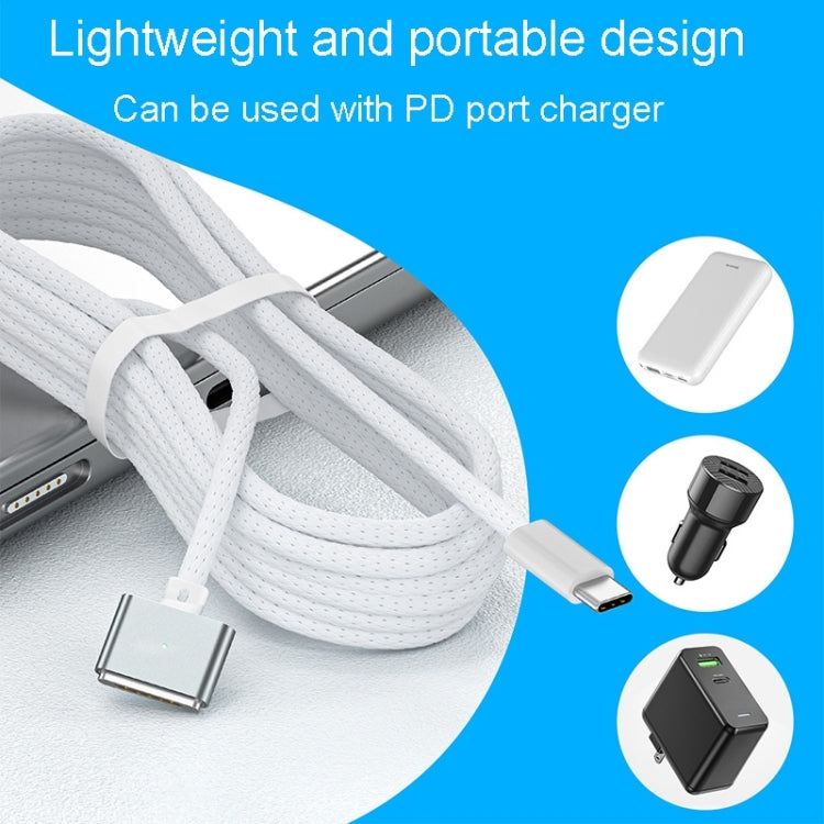 For Macbook Air/Pro Series Type-C To Magsafe 3 Braided Magnetic Cable, 2m